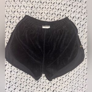 Honeycut  Women's Black Velvet Shorts